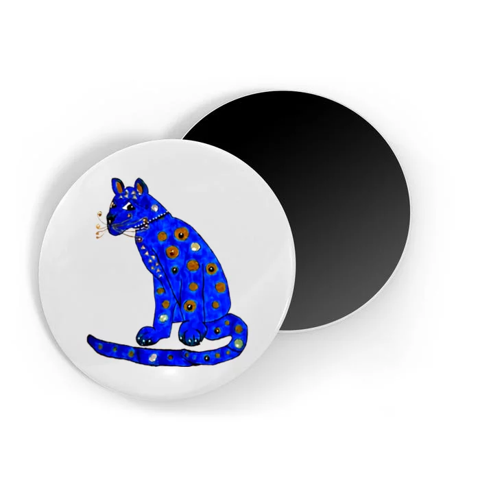 Funny Ugly Blue Cat Gift Idea For Fan Lover Magnet