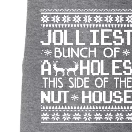 Jolliest Bunch of Assholes This Side of the Nuthouse Ugly Christmas Doggie 3-End Fleece Hoodie