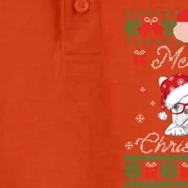 Frenchie Ugly Christmas Sweater Funny Gift French Bulldog Lovers Gift Dry Zone Grid Performance Polo