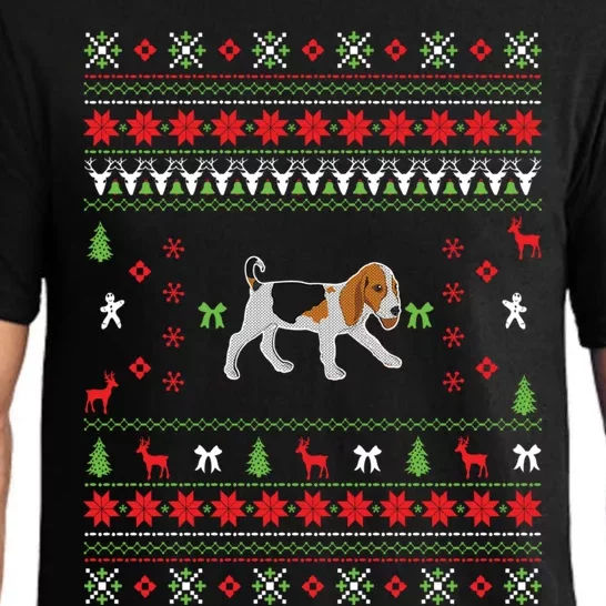 Funny Ugly Christmas Beagle Design Gift Pajama Set