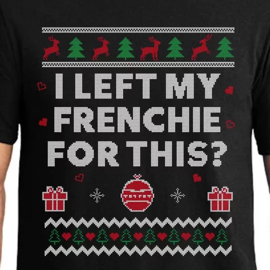 Frenchie Ugly Christmas Funny French Bulldog Dog Xmas Gift Pajama Set