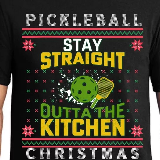 Funny Ugly Christmas Sweater Kitchen Ace Pickleball Player Great Gift Pajama Set