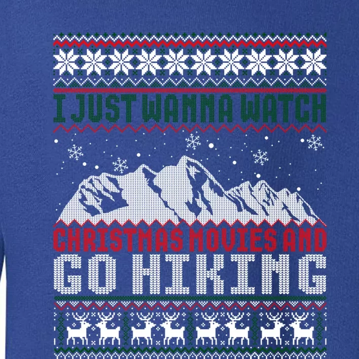 Funny Ugly Christmas Sweater Camper Hiker Go Hiking Gift Toddler Sweatshirt