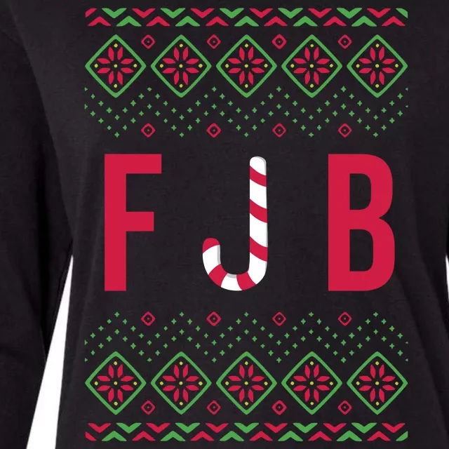 FJB Ugly Christmas Sweater Womens Cotton Relaxed Long Sleeve T-Shirt