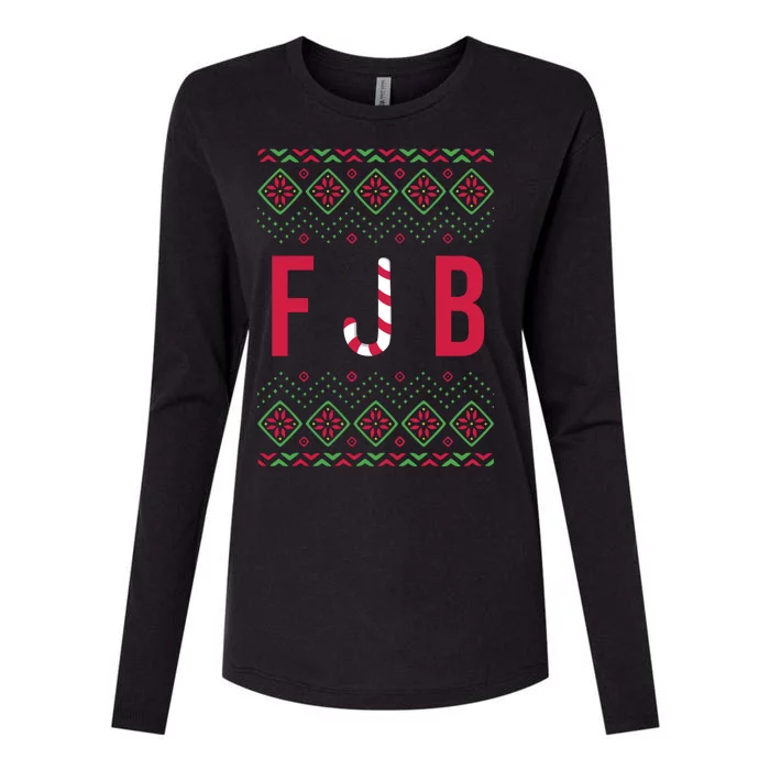 FJB Ugly Christmas Sweater Womens Cotton Relaxed Long Sleeve T-Shirt