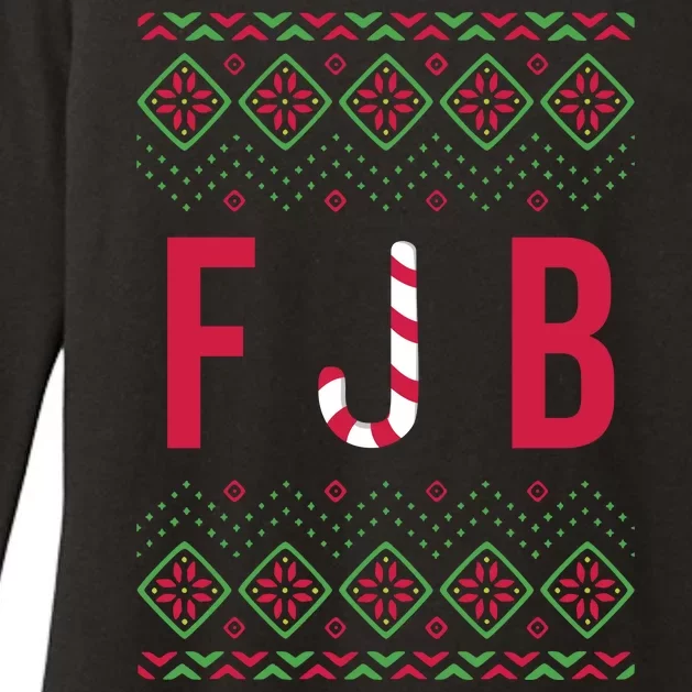 FJB Ugly Christmas Sweater Womens CVC Long Sleeve Shirt