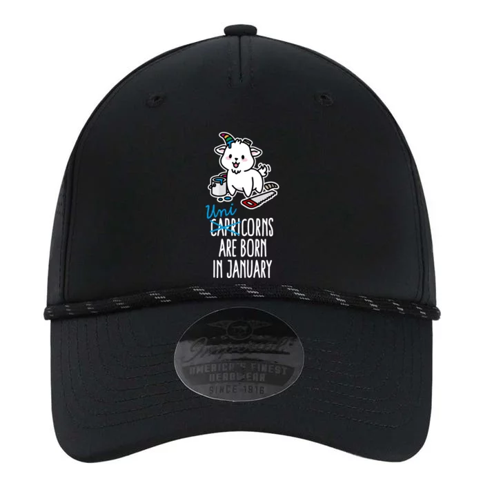 Funny Unicorn Capricorns Are Born In January Capricorn Funny Gift Performance The Dyno Cap