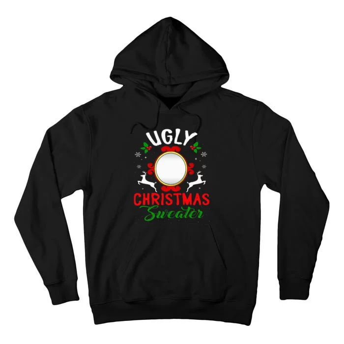 Funny Ugly Christmas Sweater With Mirror Tall Hoodie