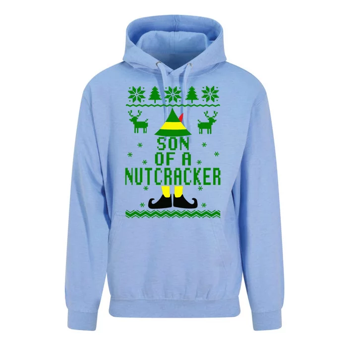 Funny Ugly Christmas Sweater Son Of A Nutcracker Unisex Surf Hoodie