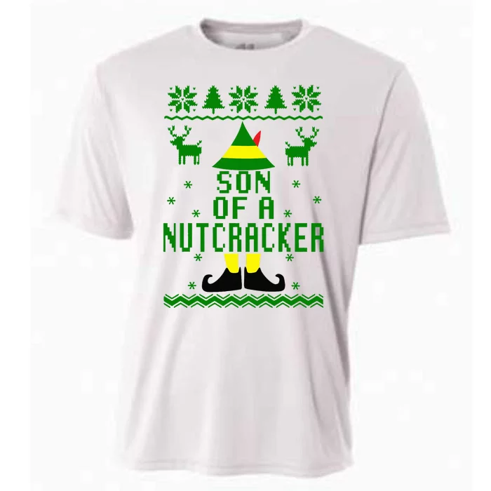 Funny Ugly Christmas Sweater Son Of A Nutcracker Cooling Performance Crew T-Shirt