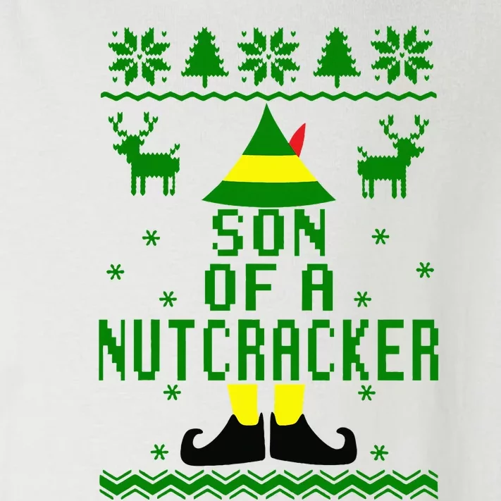 Funny Ugly Christmas Sweater Son Of A Nutcracker Toddler Long Sleeve Shirt