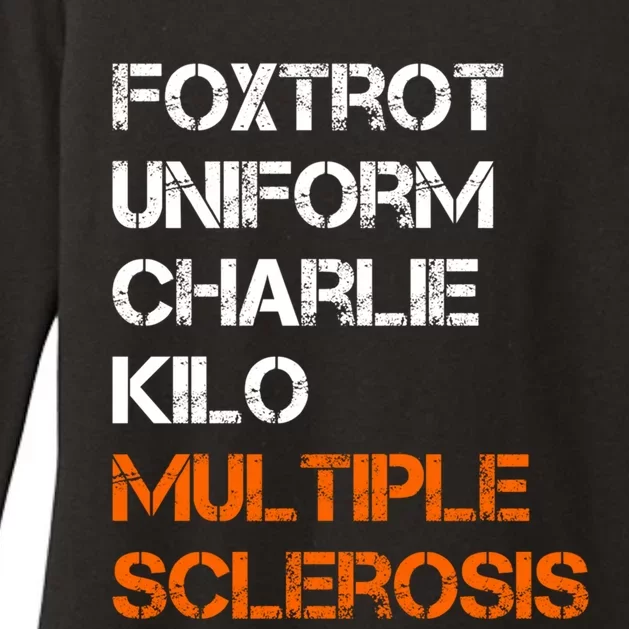 Foxtrot Uniform Charlie Kilo Fuck Multiple Sclerosis Cute Gift Womens CVC Long Sleeve Shirt