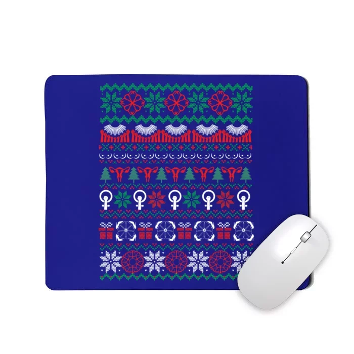 Feminist Ugly Christmas Sweater Feminist Af Costume Great Gift Mousepad