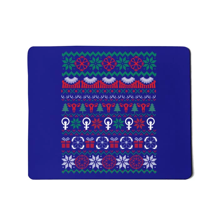 Feminist Ugly Christmas Sweater Feminist Af Costume Great Gift Mousepad