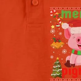 Funny Ugly Christmas Merry Pigmas Gift Dry Zone Grid Performance Polo