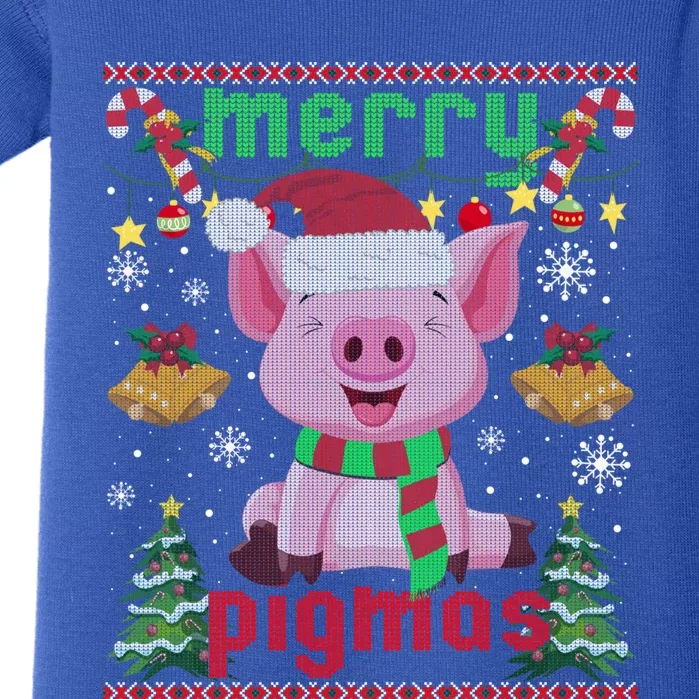 Funny Ugly Christmas Merry Pigmas Gift Baby Bodysuit