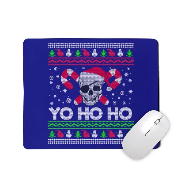 Funny Ugly Christmas Santa Pirate Yo Ho Ho Gift Mousepad