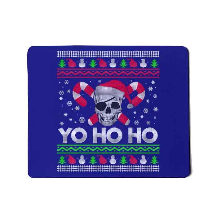 Funny Ugly Christmas Santa Pirate Yo Ho Ho Gift Mousepad