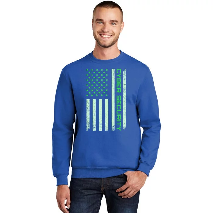 Funny Usa Cyber Security Art For Anti Malware Geek Gift Tall Sweatshirt