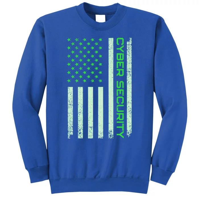 Funny Usa Cyber Security Art For Anti Malware Geek Gift Tall Sweatshirt