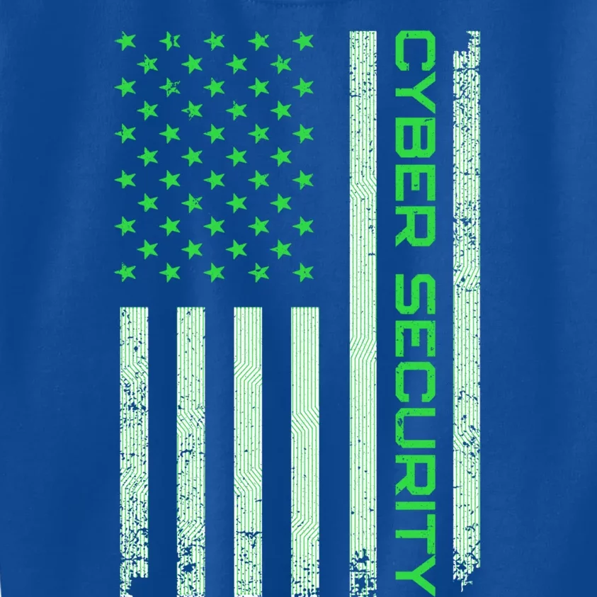 Funny Usa Cyber Security Art For Anti Malware Geek Gift Kids Sweatshirt