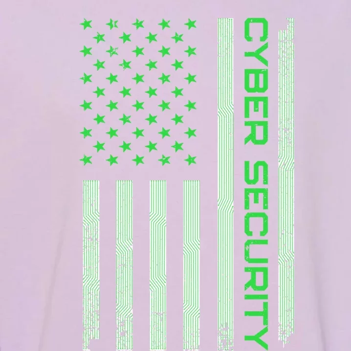 Funny Usa Cyber Security Art For Anti Malware Geek Gift Garment-Dyed Sweatshirt