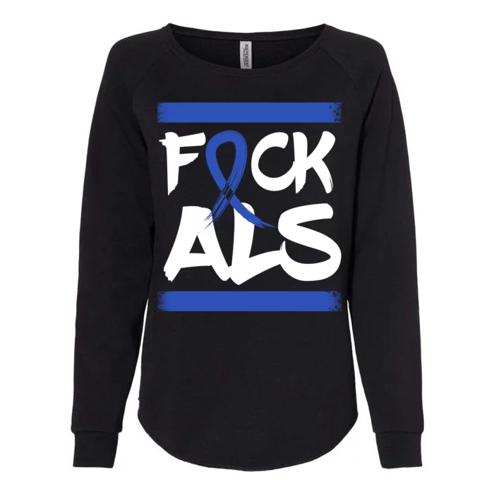 F*uck ALS Womens California Wash Sweatshirt