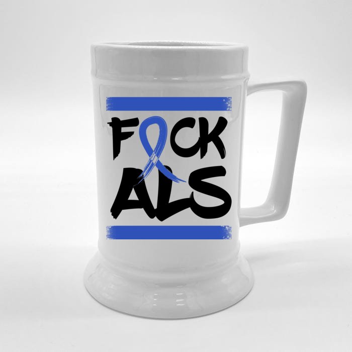 F*uck ALS Front & Back Beer Stein