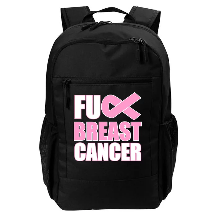 Fuck Breast Cancer Fight Logo Daily Commute Backpack