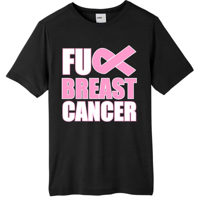 Fuck Breast Cancer Fight Logo ChromaSoft Performance T-Shirt