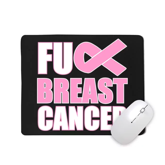 Fuck Breast Cancer Fight Logo Mousepad