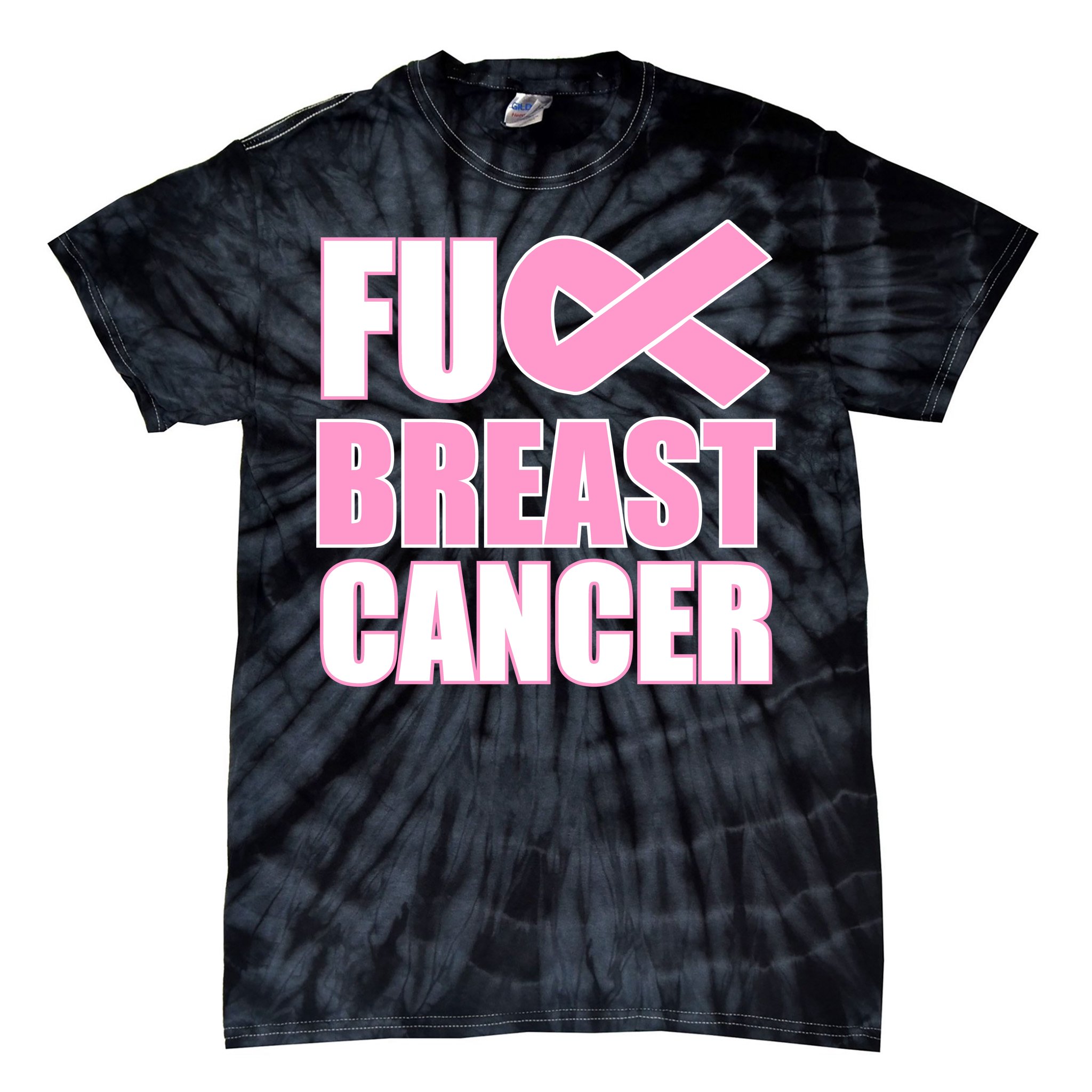 Cancer Ribbon Tie-Dyed T-Shirt Youth Small Pink - Breast Cancer by Choose Hope