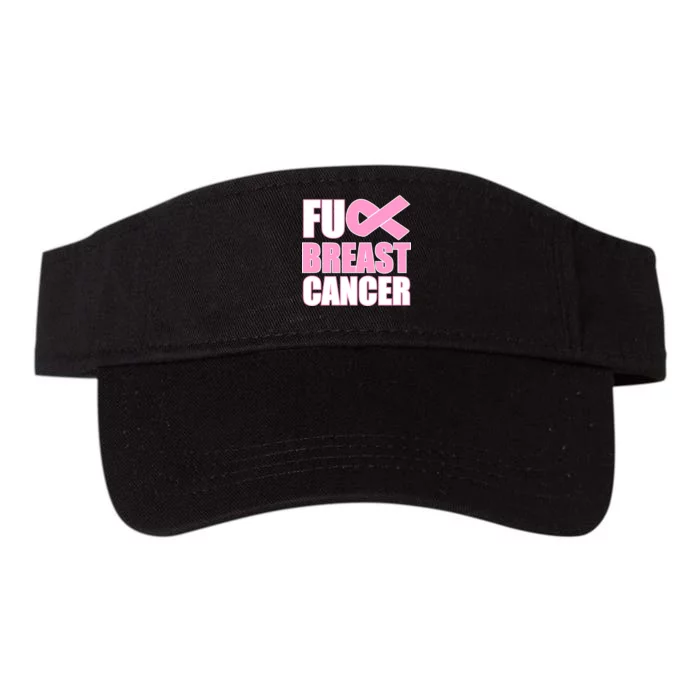 Fuck Breast Cancer Fight Logo Valucap Bio-Washed Visor