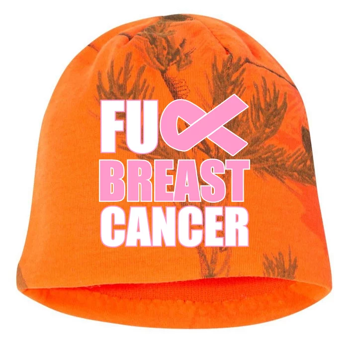 Fuck Breast Cancer Fight Logo Kati - Camo Knit Beanie