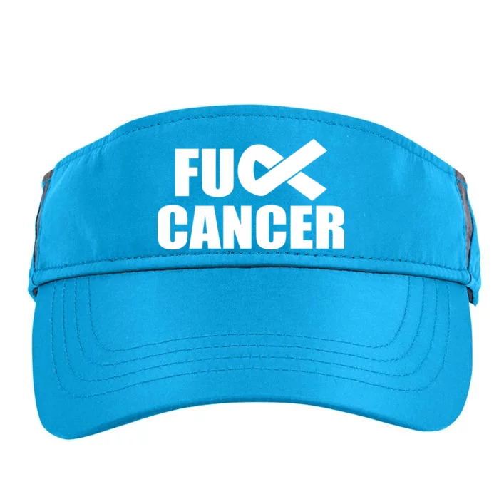 Fuck Cancer Fight Logo Adult Drive Performance Visor