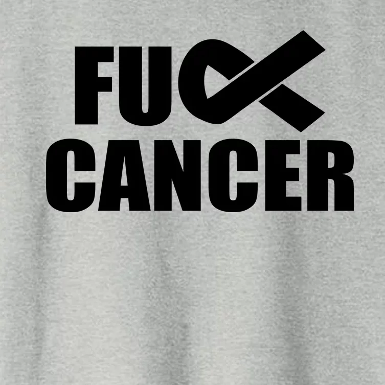 Fuck Cancer Fight Logo Women's Crop Top Tee