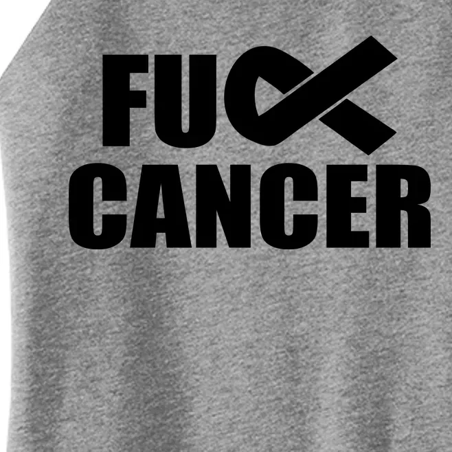 Fuck Cancer Fight Logo Women’s Perfect Tri Rocker Tank