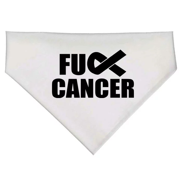 Fuck Cancer Fight Logo USA-Made Doggie Bandana