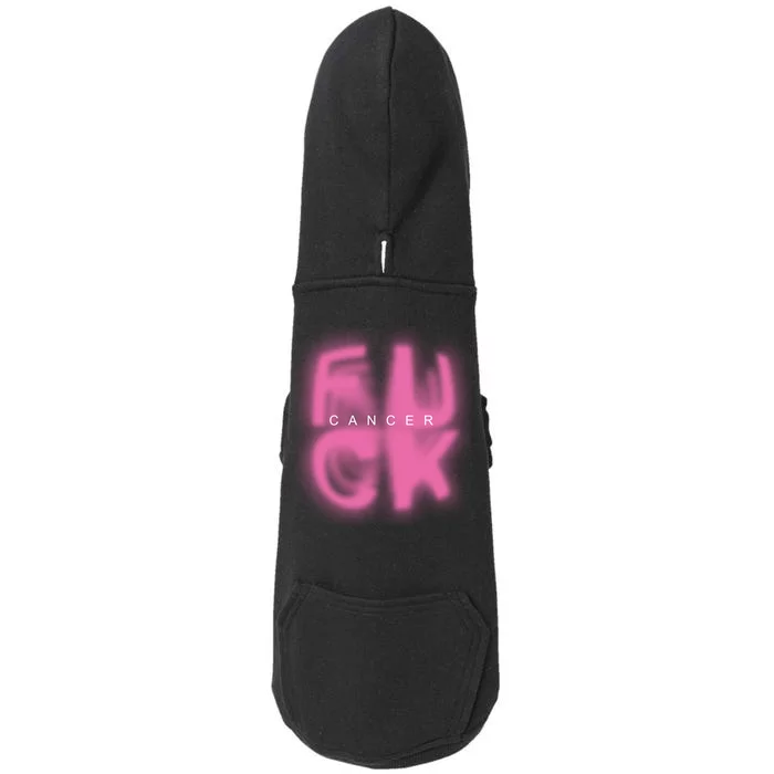 Fuck Cancer Logo Doggie 3-End Fleece Hoodie