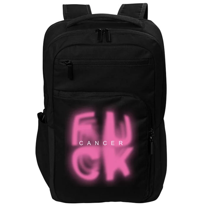 Fuck Cancer Logo Impact Tech Backpack