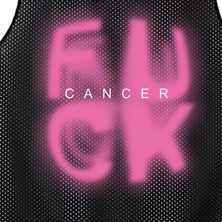 Fuck Cancer Logo Mesh Reversible Basketball Jersey Tank