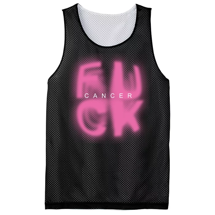 Fuck Cancer Logo Mesh Reversible Basketball Jersey Tank