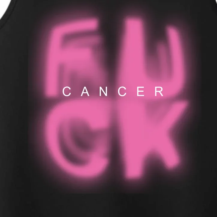 Fuck Cancer Logo Performance Tank