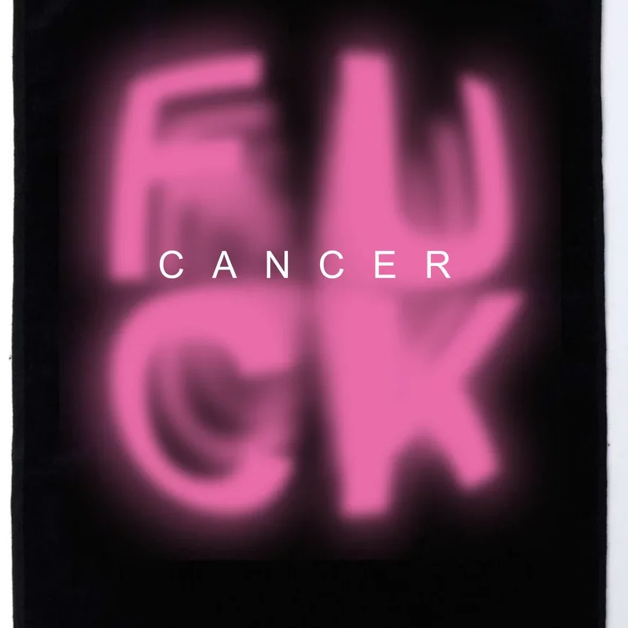 Fuck Cancer Logo Platinum Collection Golf Towel