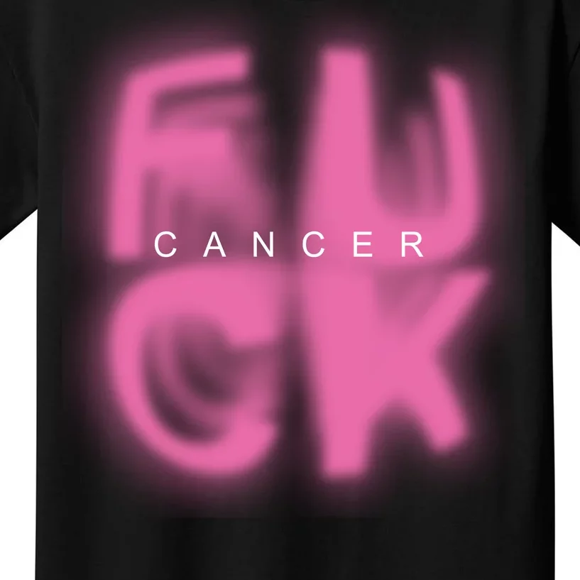 Fuck Cancer Logo Kids T-Shirt