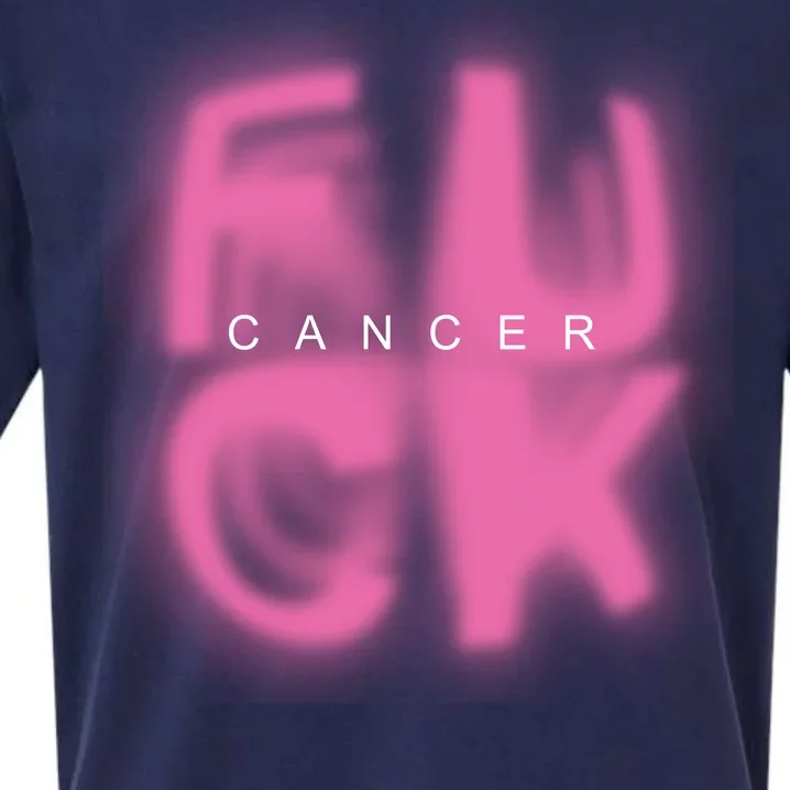 Fuck Cancer Logo Sueded Cloud Jersey T-Shirt