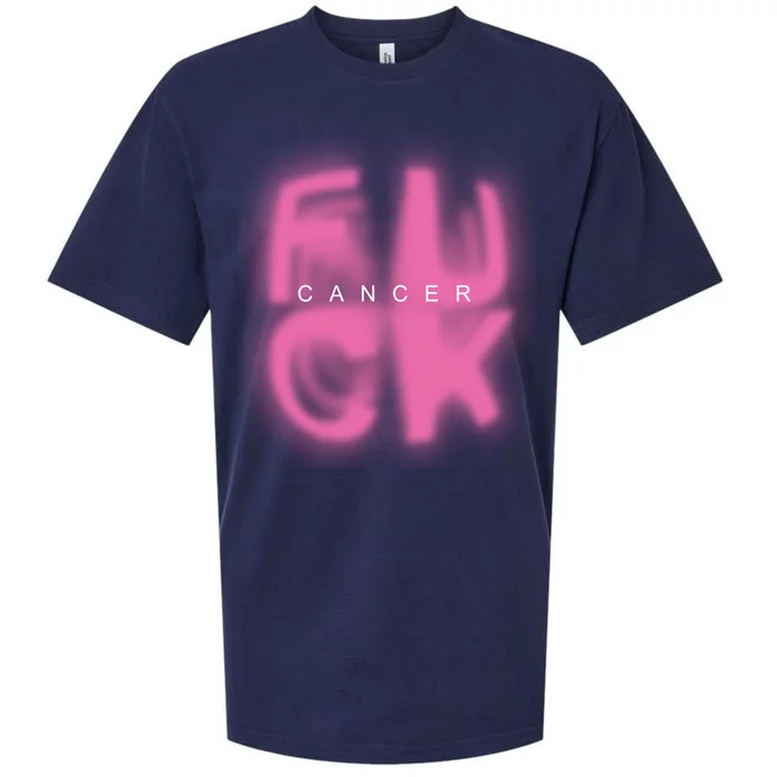 Fuck Cancer Logo Sueded Cloud Jersey T-Shirt