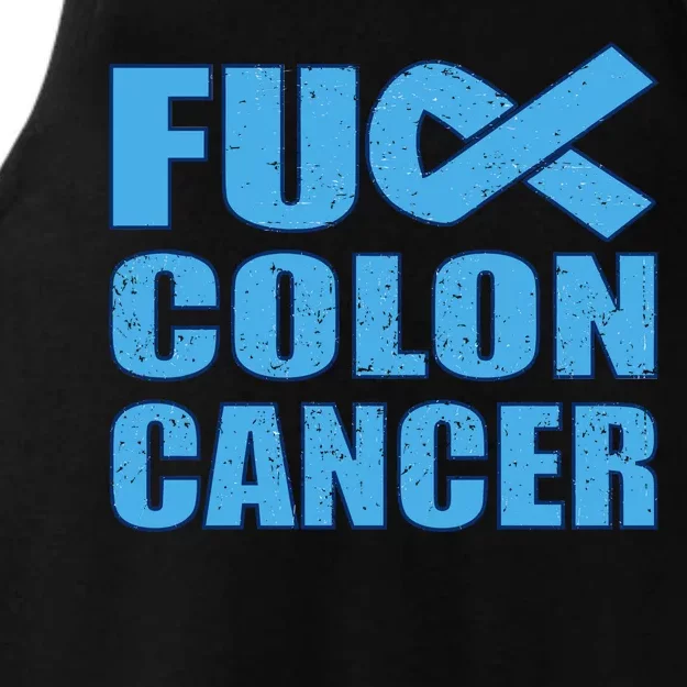 Fuck Colon Cancer Ladies Tri-Blend Wicking Tank