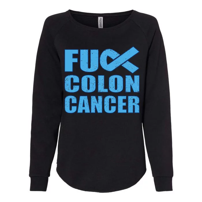 Fuck Colon Cancer Womens California Wash Sweatshirt