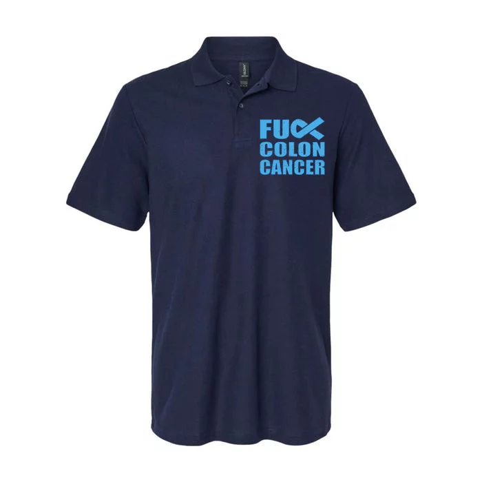 Fuck Colon Cancer Softstyle Adult Sport Polo